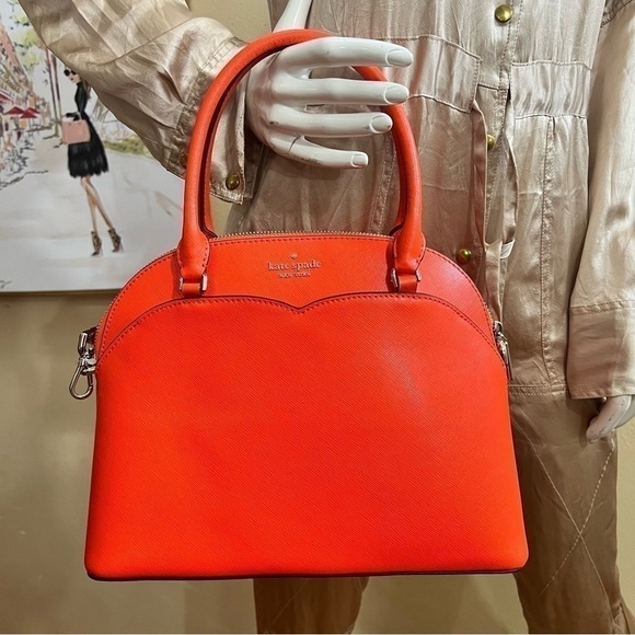 KATE SPADE Payton Medium Dome Satchel in Coral. Nwt Perfect Spring bag - Picture 4 of 13
